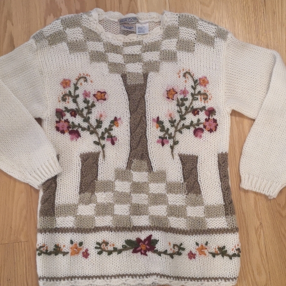 Vintage floral knit - Picture 1 of 3